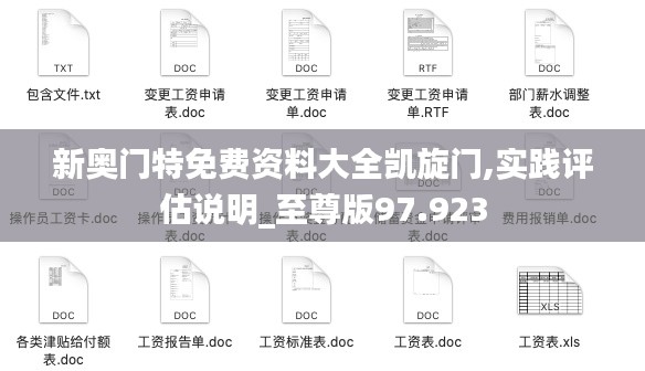 新奥门特免费资料大全凯旋门,实践评估说明_至尊版97.923