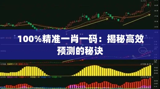 100%精准一肖一码:揭秘高效预测的秘诀