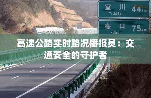 高速公路实时路况播报员:交通安全的守护者