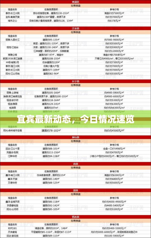 宜宾最新动态,今日情况速览